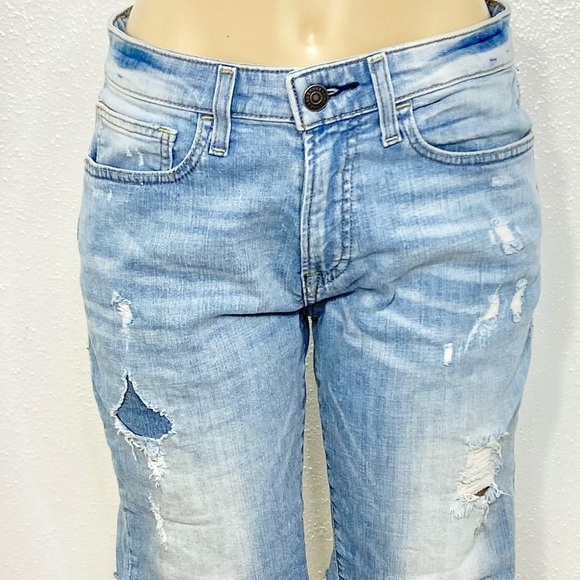 Express Shorts | Express Distressed Denim Bermuda Cutoff Shorts | Poshmark